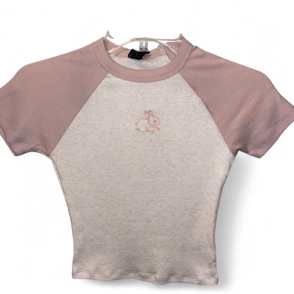 Bunny crop tee Sz XS